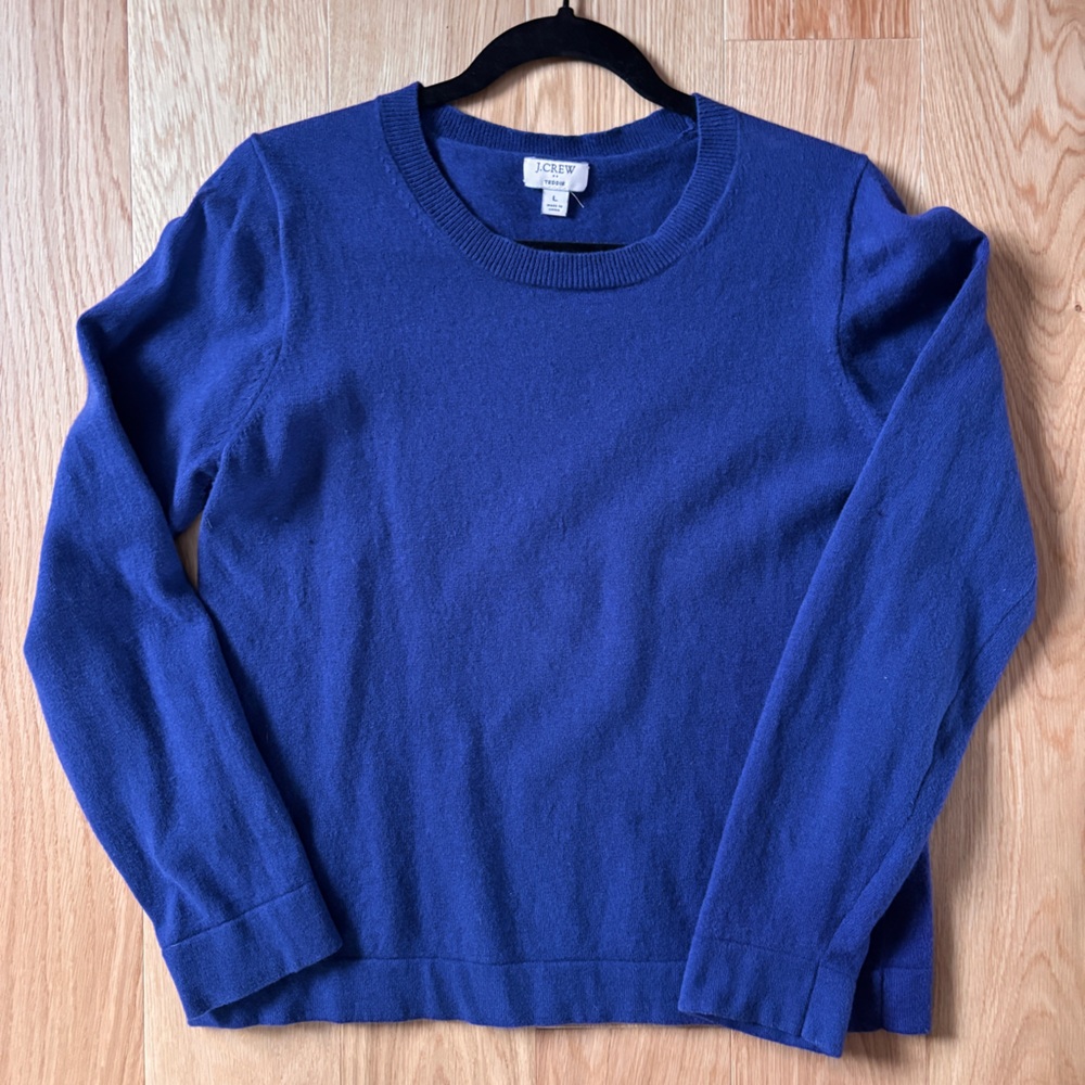 J.Crew Factory Teddie Sweater in Royal Blue